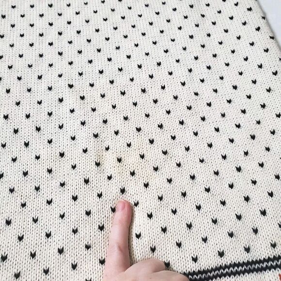 Vintage Hand Knit Maxi Skirt Size S Folk Pattern Stretch Waist Womens - Picture 11 of 11